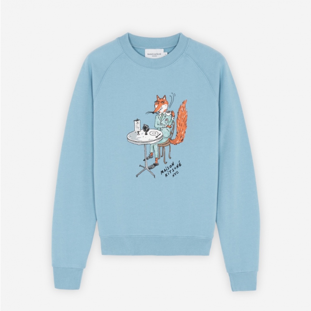 Maison Kitsune Blue Fox Sweatshirt XS